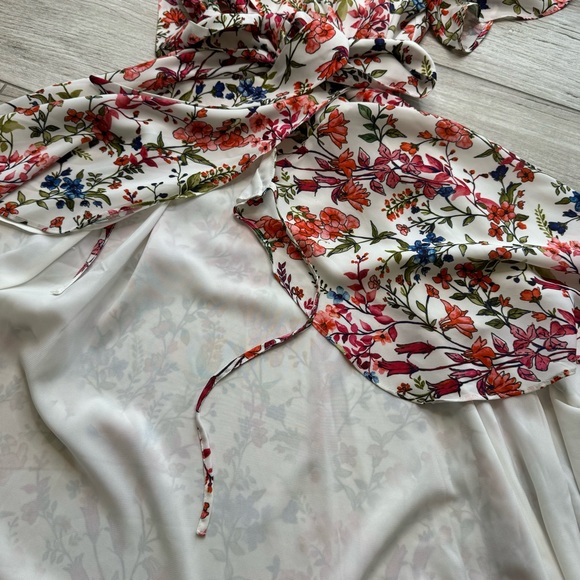 DEVLIN Hi Lo Floral Wrap Dress Size Xs - Picture 3 of 9